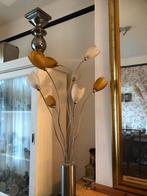 2 Harco Loor lampen tulp kelkjes, Ophalen, 50 tot 75 cm, Glas, Disign lampen