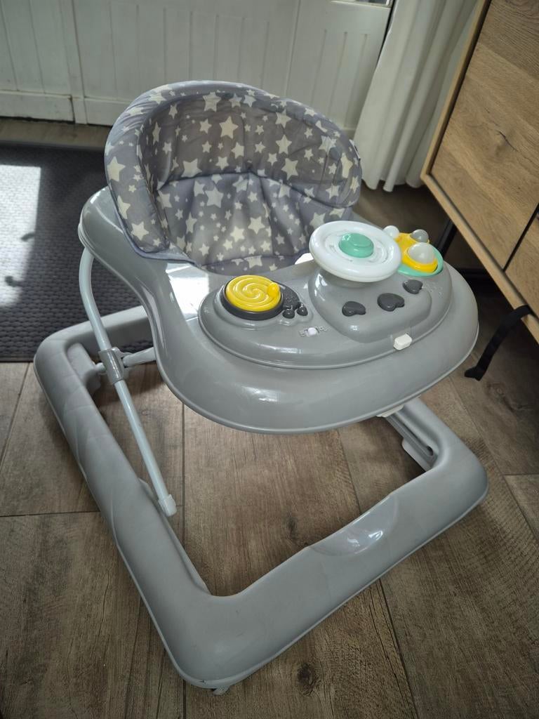 Loopstoel grijs met sterrenprint, Kinderen en Baby's, Ophalen