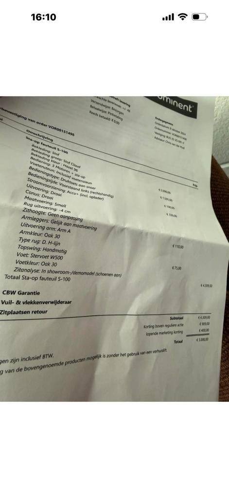 Prominent sta op relax stoel relaxfauteuil gratis bezorging, Ophalen of Verzenden, Nieuw, Stof, Outlet IJsselstein altijd 100 stoelen direct leverbaar