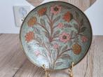 Prachtige Vintage Messing Schaal Cloisonne Emaille Bloemen, Verzenden