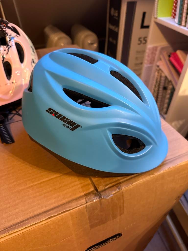 Blauwe kinderfietshelm - Sway Helmet, Ophalen, Gebruikt, Overige maten, Jongen of Meisje