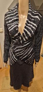 Wollig Vest met zebraprint Maat M/L, Kleding | Dames, Truien en Vesten, Maat 38/40 (M), Zwart, Nieuw, Ophalen of Verzenden