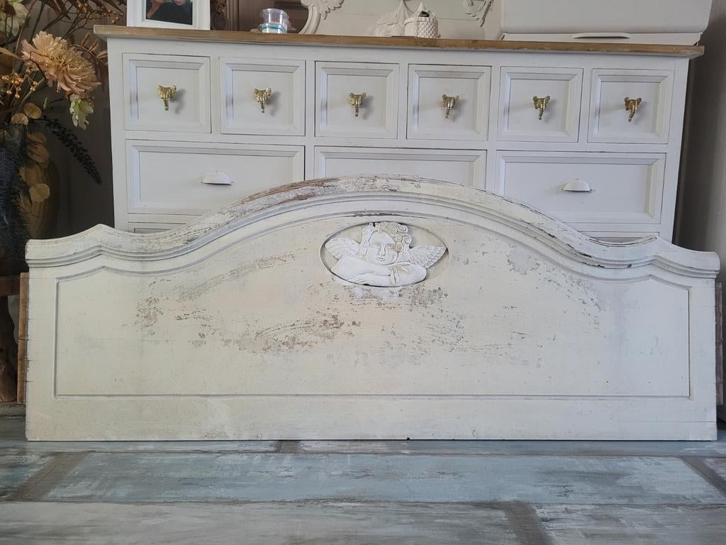 Antiek hoofdbord oud bed, Antiek en Kunst, Ophalen