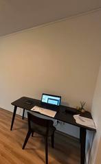 Table & Chair set | Tafel en stoelenset, 100 tot 150 cm, Nieuw, Zwart hout, Vier personen