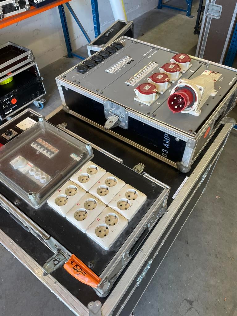 Krachtstoom kasten. Verdeelkasten. 32 en 63 amp, Doe-het-zelf en Verbouw, Elektra en Kabels, Ophalen, Gebruikt, Schakelaar