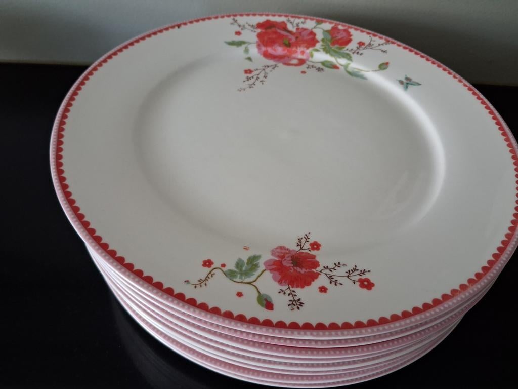 8 dinerborden borden Room Seven servies, 27 cm doorsnede, Huis en Inrichting, Keuken | Servies, Ophalen, Porselein, Overige stijlen