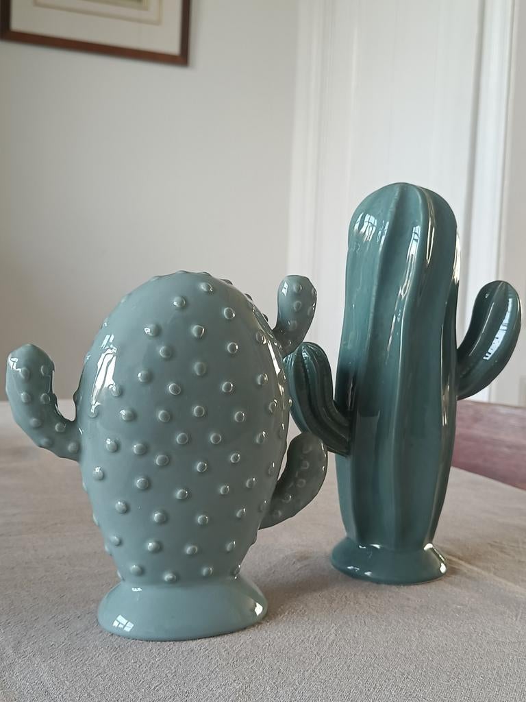 Decoratieve cactussen van keramiek Bloomingville, Huis en Inrichting, Groen, Ophalen of Verzenden, Zo goed als nieuw, Modern