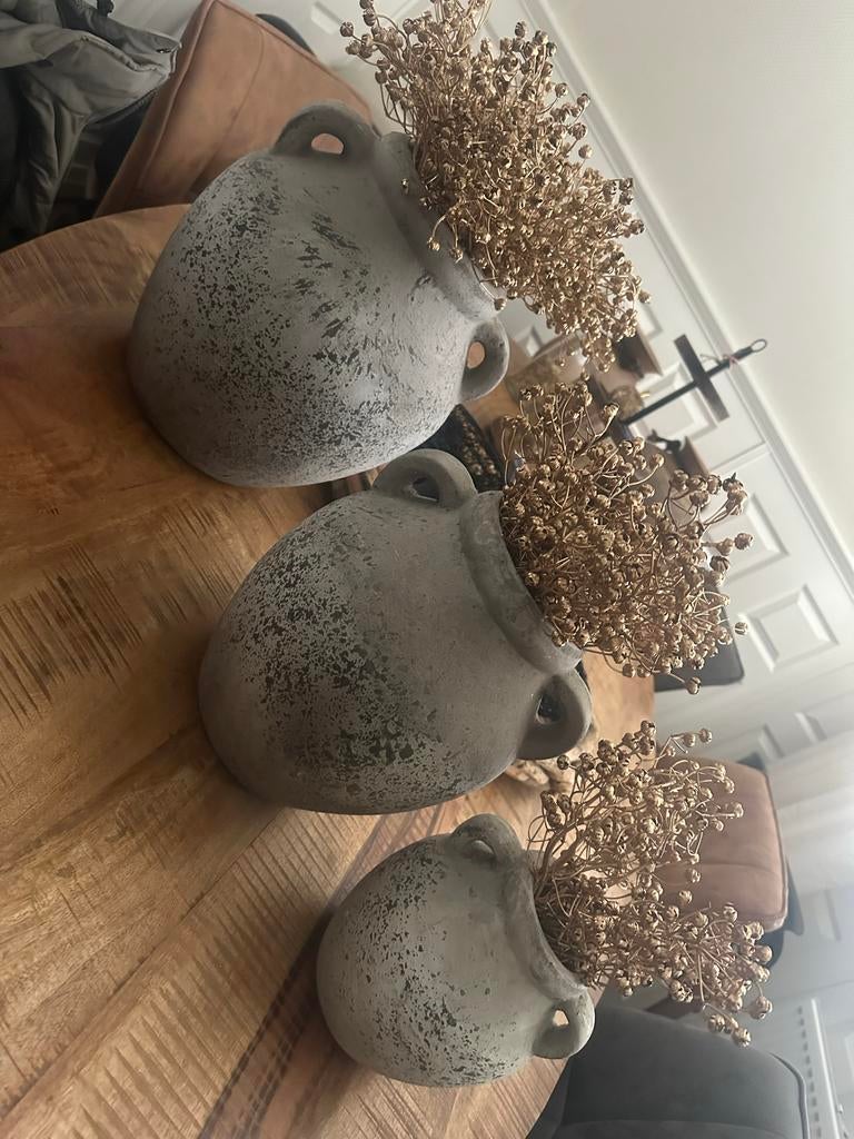 Mooie bloempotten, Gebruikt, Rond, Binnen, Ophalen of Verzenden