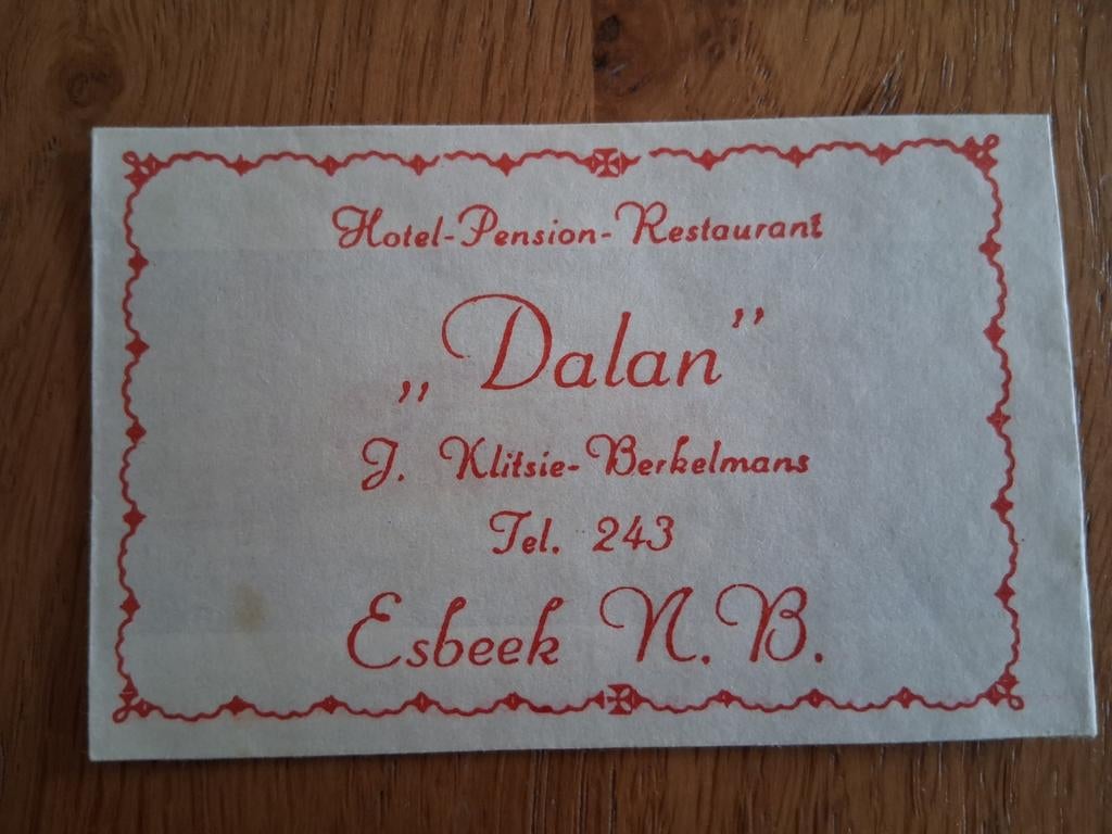 Suikerzakje #638 Dalan Esbeek, Verzenden, Nederland