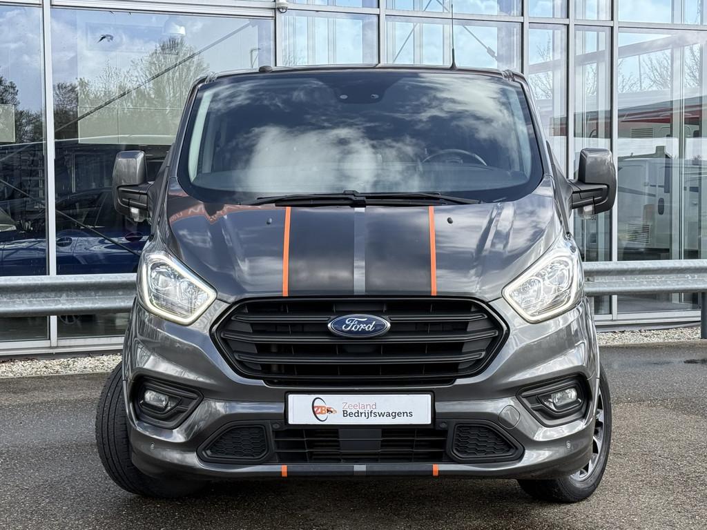 Ford Transit Custom 290 2.0 TDCI L2H1 Sport DC | Vol opties, Voorwielaandrijving, Zwart, 4 cilinders, Leder en Stof