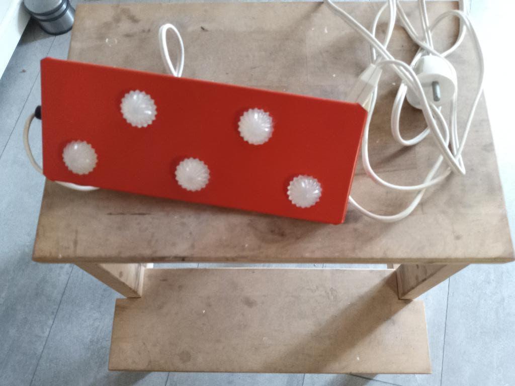 retro bedlampje/nachtlampje oranje, Ophalen of Verzenden, Huis en Inrichting