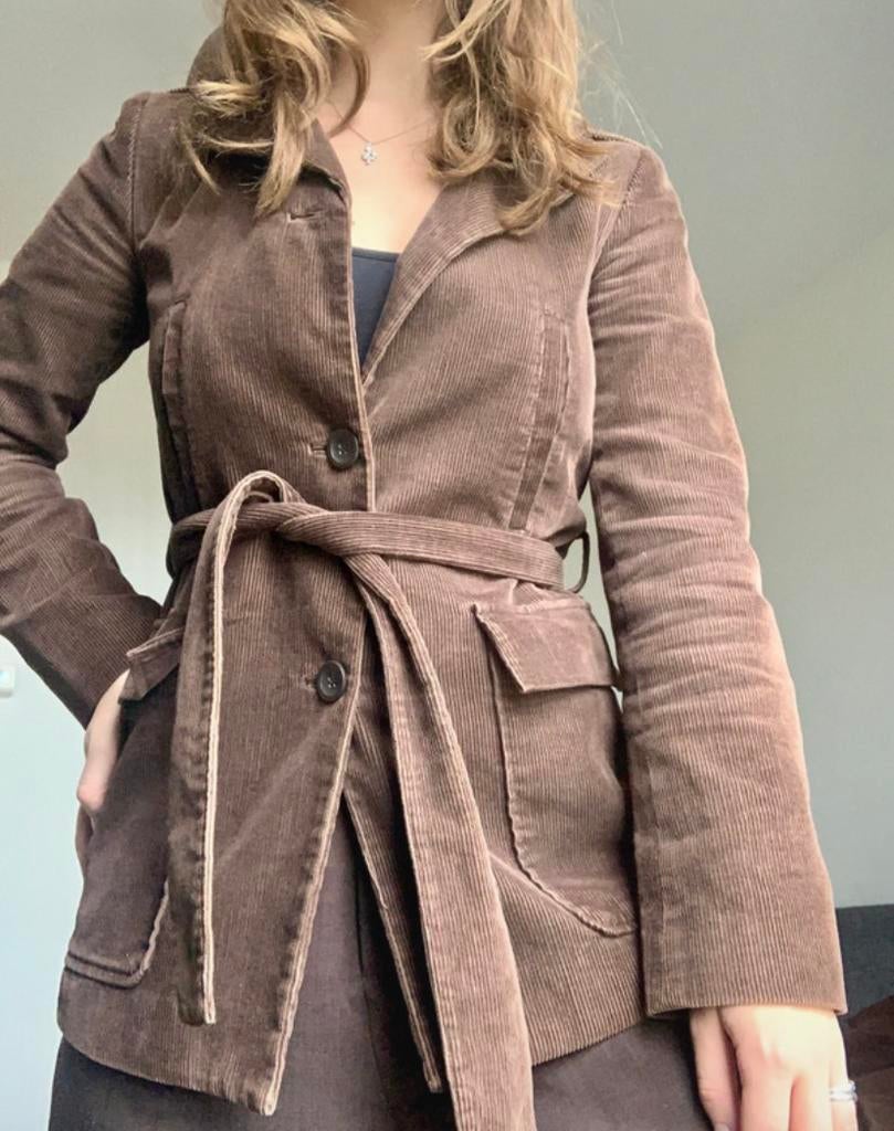 Bruin corduroy jasje, Kleding | Dames, Ophalen of Verzenden, Zo goed als nieuw, Bruin