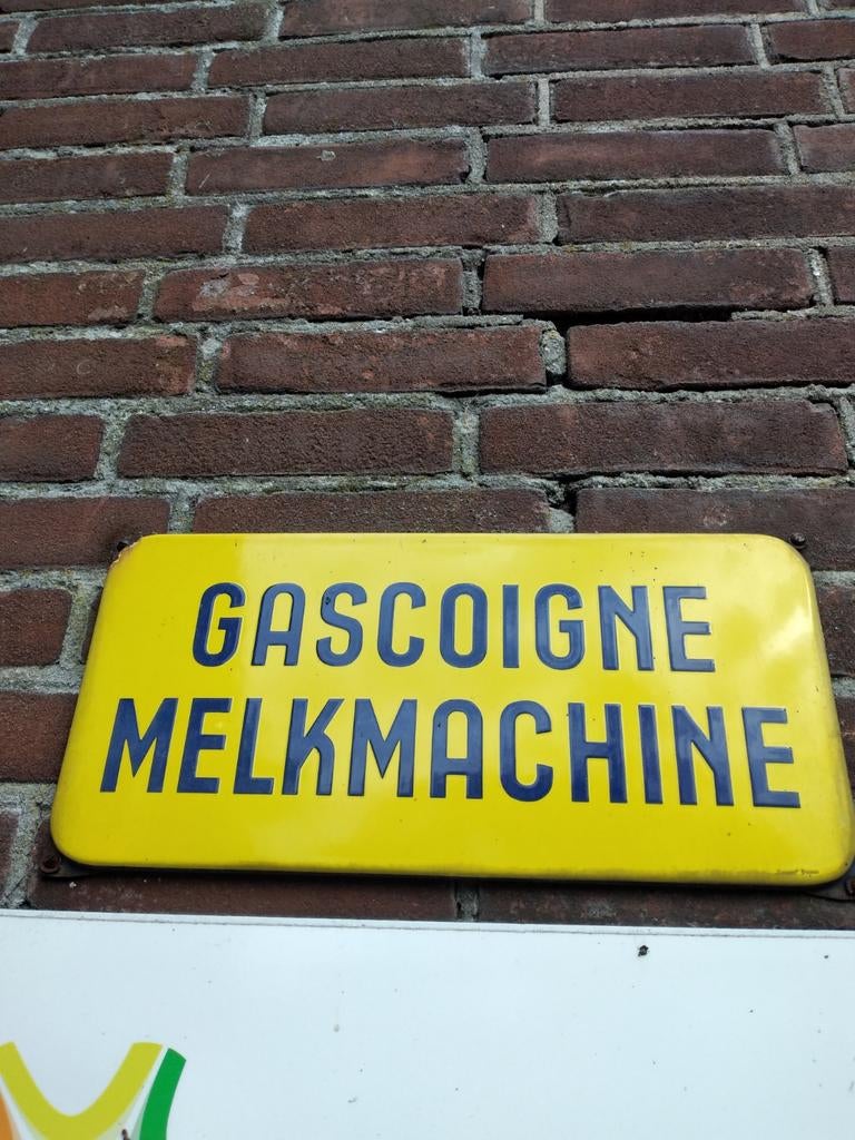 Emaille bordje Gascoigne Melkmachine, Ophalen of Verzenden