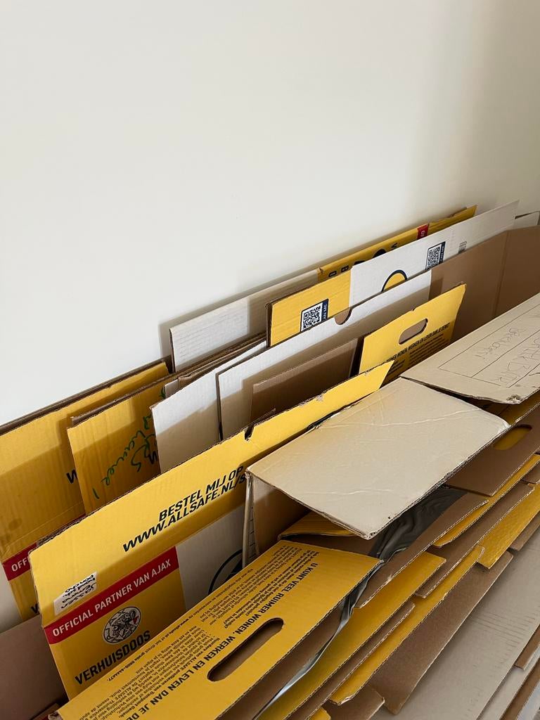 Verhuisdozen | 15 - 20 stuks | gratis, Ophalen, 40 tot 60 cm, Opvouwbaar, 50 tot 75 cm