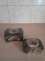 Satsuma biscuitporceleine snuisterijenbakjes, Ophalen of Verzenden