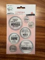 Craftlab stempel xmas buttons, Ophalen of Verzenden, Zo goed als nieuw, Houten stempel