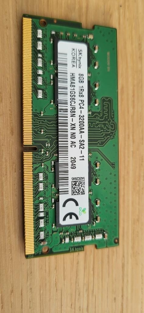 DDR5 SODIMM, DDR4 SODIMM, DDR4 DIMM, Computers en Software, RAM geheugen, Ophalen of Verzenden, Zo goed als nieuw, DDR5, Laptop