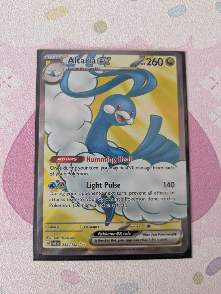 Altaria ex 232 Pokemon kaart, Ophalen, Zo goed als nieuw, Losse kaart, Foil