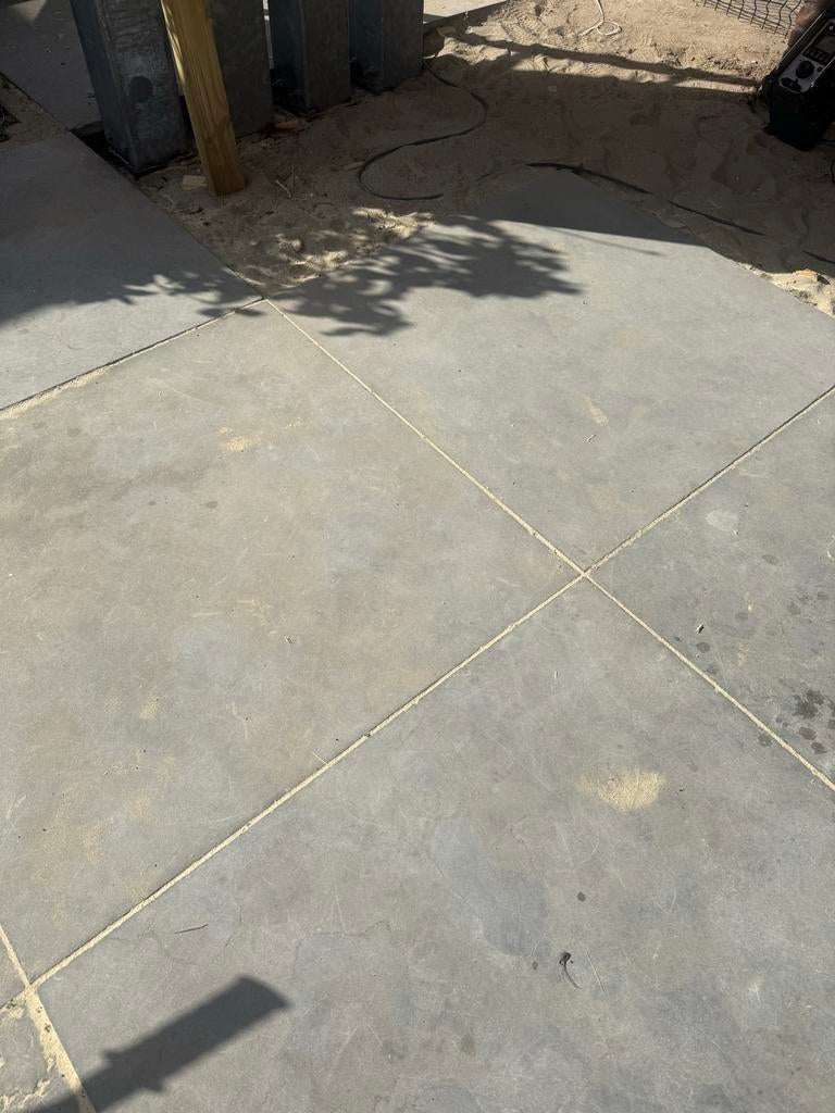 Chinees hardsteen 100x100x3cm - ca. 85 stuks, Tuin en Terras, Tegels en Klinkers, Gebruikt, Terrastegels, Natuursteen, 10 m² of meer