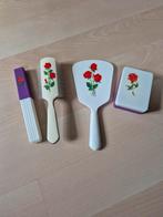 Leuk Retro Kaptafel Setje met Rozen, Ophalen of Verzenden