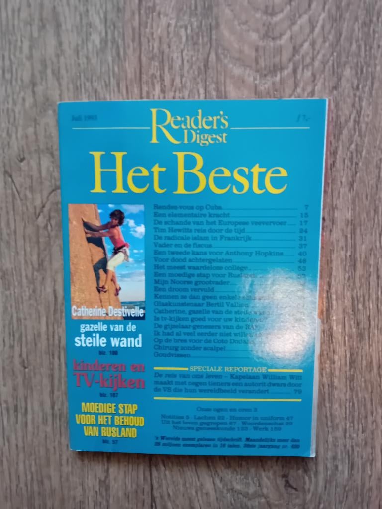 Het Beste - juli 1993, Ophalen of Verzenden, 1980 tot heden, Nederland, Tijdschrift
