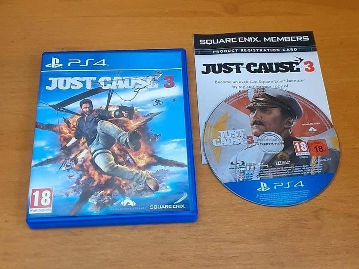 PS4 | Just CAUSE 3, Spelcomputers en Games, Games | Sony PlayStation 4, Avontuur en Actie, Gebruikt, Vanaf 18 jaar, 1 speler