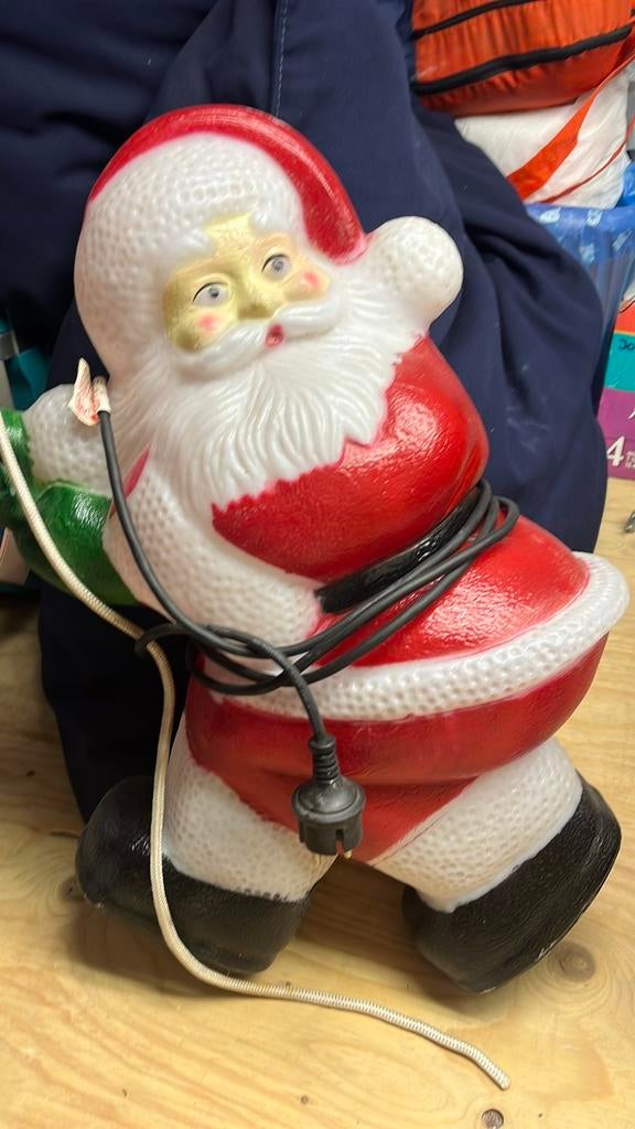 Hangende kerstman met verlichting voor buiten, Diversen, Kerst, Ophalen, Zo goed als nieuw