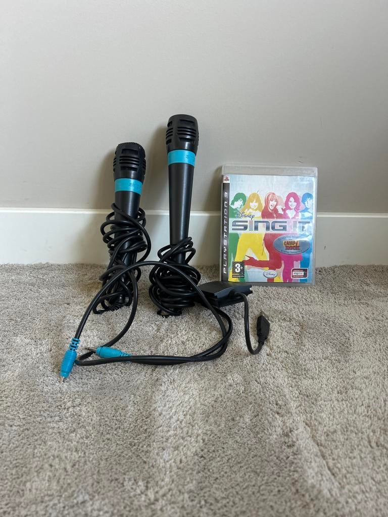 Disney Sing It met 2 microfoons voor PlayStation 3, Spelcomputers en Games, Muziek, Gebruikt, Verzenden, 2 spelers