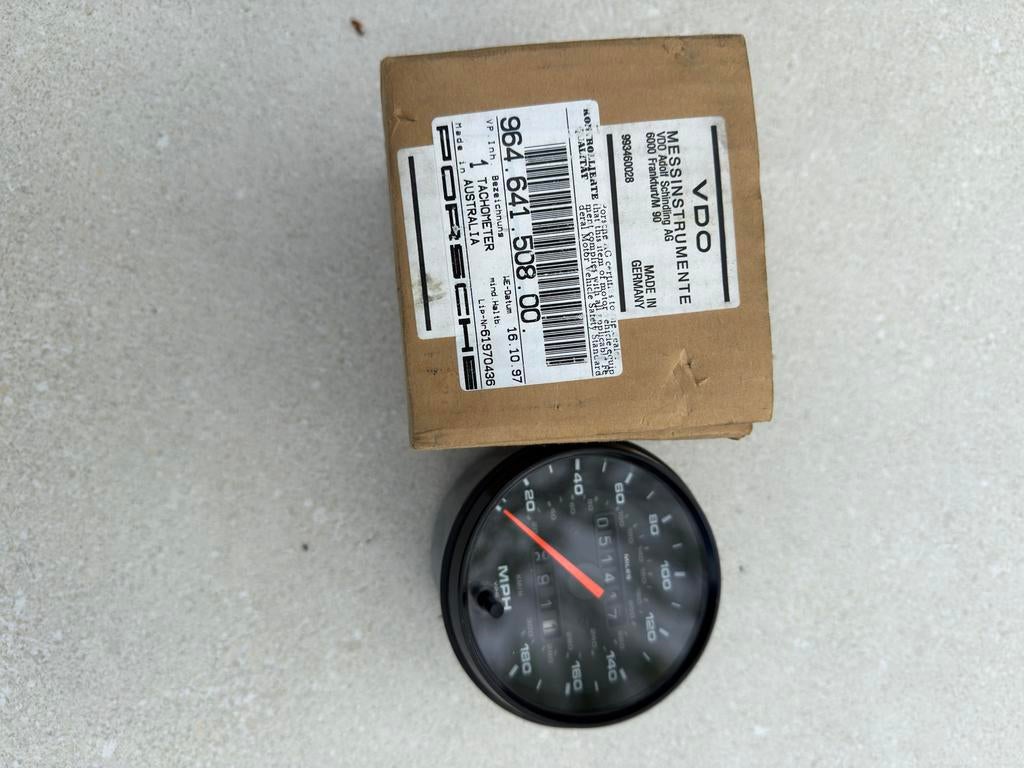 VDO Km teller MPH Porsche 964, Auto-onderdelen, Ophalen of Verzenden, Nieuw, Porsche