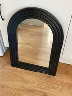 Vintage houten spiegel - hout lijst ovaal, Huis en Inrichting, Woonaccessoires | Spiegels, Minder dan 50 cm, Gebruikt, Ophalen of Verzenden