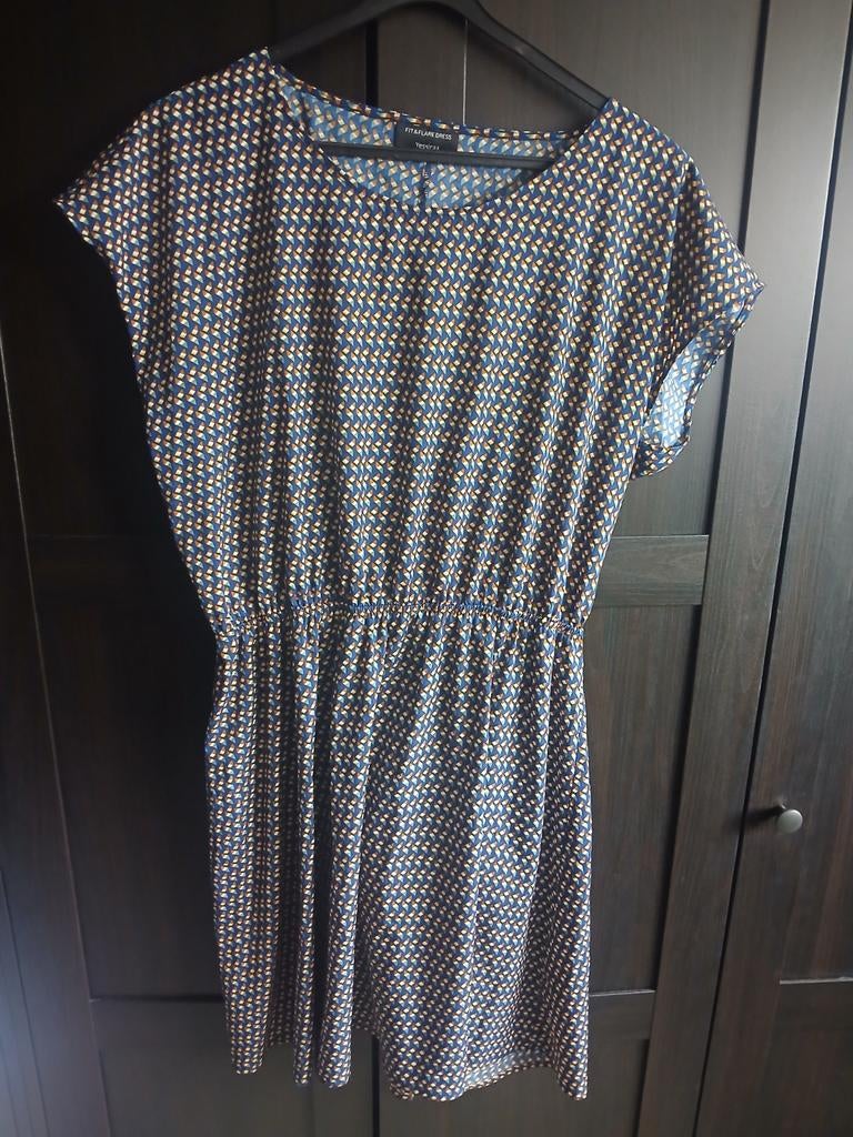 Yessica Fit & Flare Jurk - Maat 44, Blauw, Yessica, Maat 42/44 (L), Ophalen of Verzenden