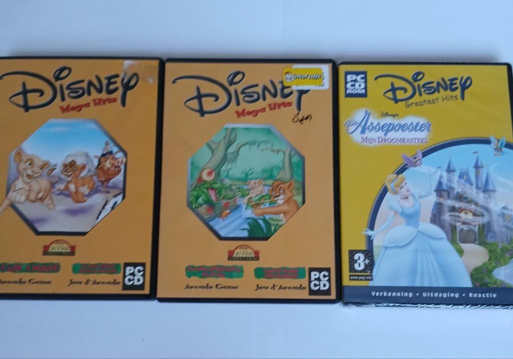 Disney Pc Cd Rom Lion King/ Simba/ Assepoester P/st €3, Avontuur en Actie, 1 speler, Ophalen of Verzenden, Zo goed als nieuw