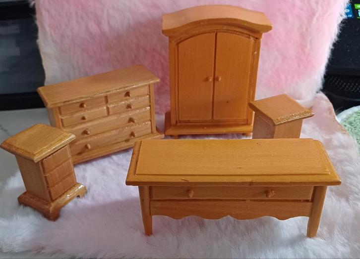 Set poppenhuis meubels, Verzamelen, Poppenhuizen en Toebehoren, Poppenhuis, Ophalen of Verzenden