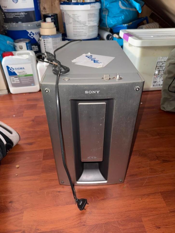 Sony subwoofer Model SA-WMS7, Audio, Tv en Foto, Luidsprekers, Zo goed als nieuw, Subwoofer, 60 tot 120 watt, Sony, Ophalen of Verzenden