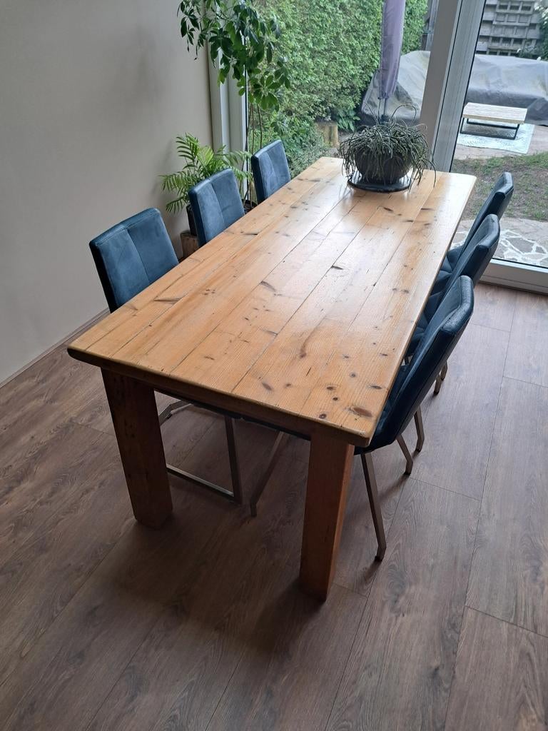 Antieke grenenhouten eettafel, Huis en Inrichting, Tafels | Eettafels, Ophalen, Gebruikt, 50 tot 100 cm, 150 tot 200 cm