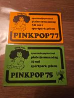 Pinkpop 1975 1977 stickers, Ophalen of Verzenden, Zo goed als nieuw