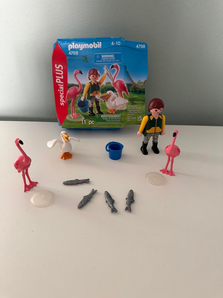 playmobil Dierenverzorger exotische vogel  4758, Ophalen of Verzenden, Zo goed als nieuw, Complete set