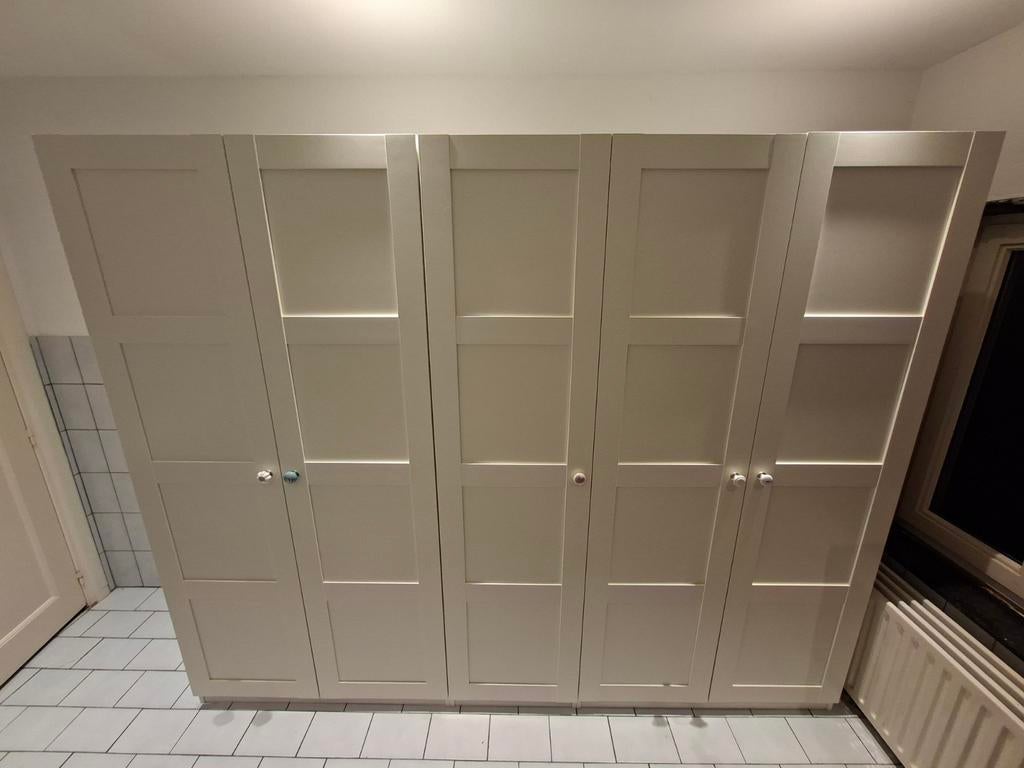 PAX kast 201 cm hoog, 250 cm breed, 5 deurs, Huis en Inrichting, Kasten | Kledingkasten, Ophalen, 50 tot 75 cm, 200 cm of meer