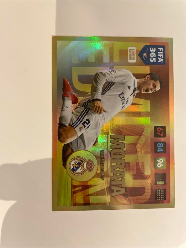 Limited edition Álvaro Morata panini 2017, Ophalen of Verzenden, Zo goed als nieuw, Plaatje