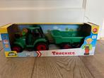 Nieuw: tractor met aanhangwagen en boer, Ophalen of Verzenden, Nieuw