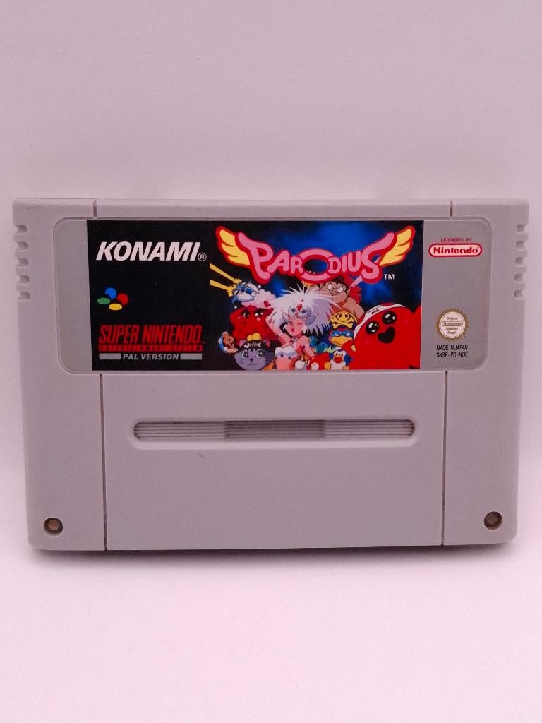 parodius snes, Spelcomputers en Games, Games | Nintendo Super NES, Avontuur en Actie, 1 speler, Ophalen of Verzenden, Zo goed als nieuw