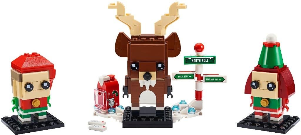 40353 - BrickHeadz: Reindeer, Elf and Elfie, Kinderen en Baby's, Speelgoed | Duplo en Lego, Hello@support.lego.com, Lego, Nieuw