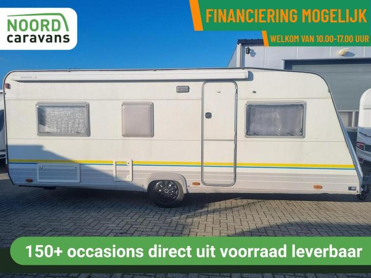 Buerstner 530 DWARSBED + CASSETTE LUIFEL + FIETSENDRAGER, Caravans en Kamperen, Caravans, Bedrijf, tot en met 4, 1000 - 1250 kg