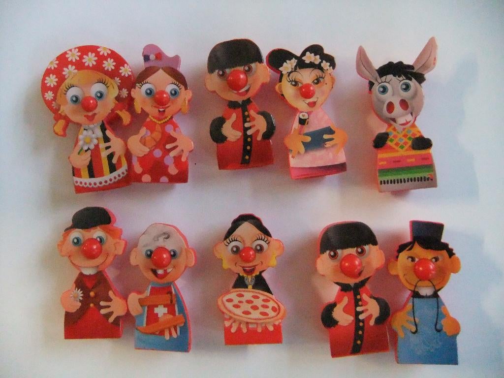 10 Efteling poppetjes set 1, Verzenden, Zo goed als nieuw
