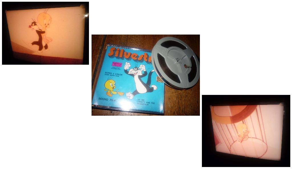 8mm film Sylvester & Tweety the Beanstalk -kleur - 60mtr, Ophalen of Verzenden, 8mm film
