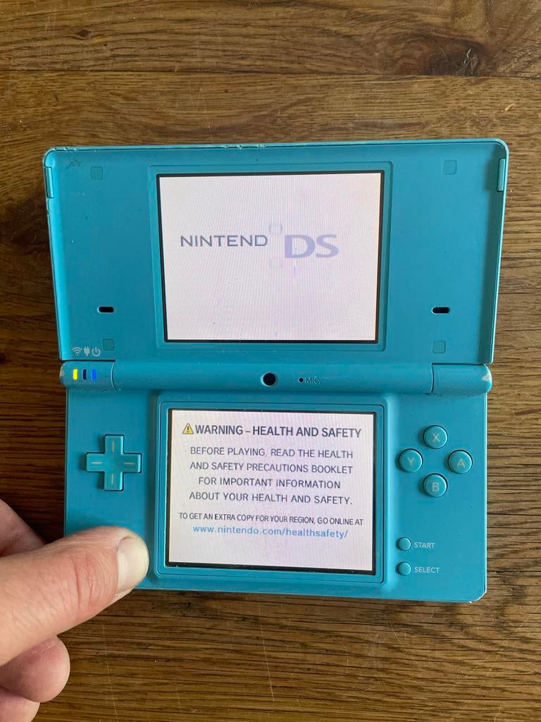 Nintendo DS I - Blauw (zonder lader), Spelcomputers en Games, Spelcomputers | Nintendo DS, Ophalen of Verzenden, Gebruikt, Blauw