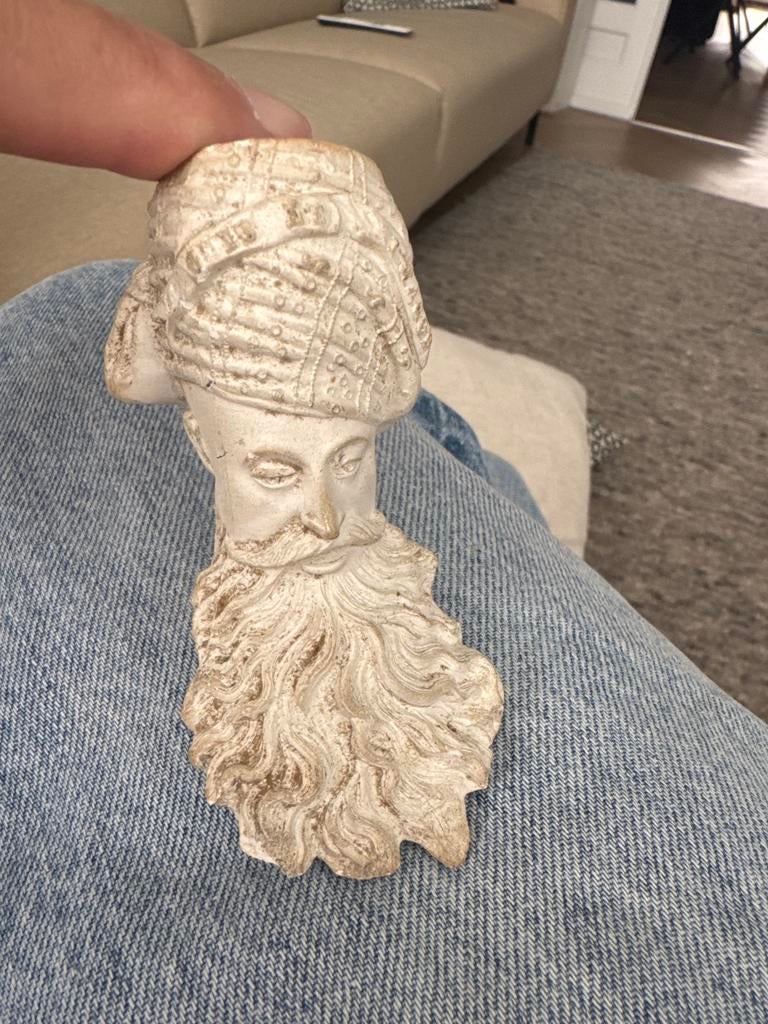 Vintage Pijpenkop met Oosterse Man, gemerkt A.22813, Verzamelen, Ophalen of Verzenden, Gebruikt, Mens