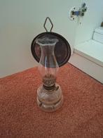 Antiek olielampje voor aan de wand, Ophalen of Verzenden, Koper of Brons