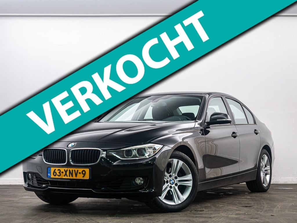 BMW 3-serie 320i High Executive Automaat/Grote Navi/Xenon, Auto's, Euro 5, Gebruikt, Zwart, 4 cilinders