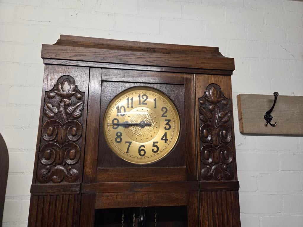 Mooi grote staande Deco klok, Antiek en Kunst, Ophalen